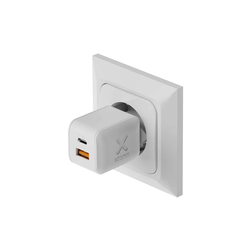 Xtorm 45W GaN3 NextGen Hemladdare USB-C/A GRS Vit - 9510372