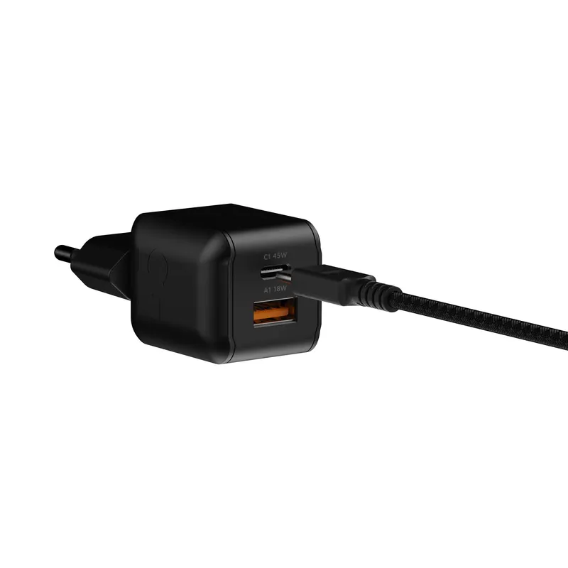 Xtorm 45W GaN3 NextGen Hemladdare USB-C/A GRS Svart - 9510373