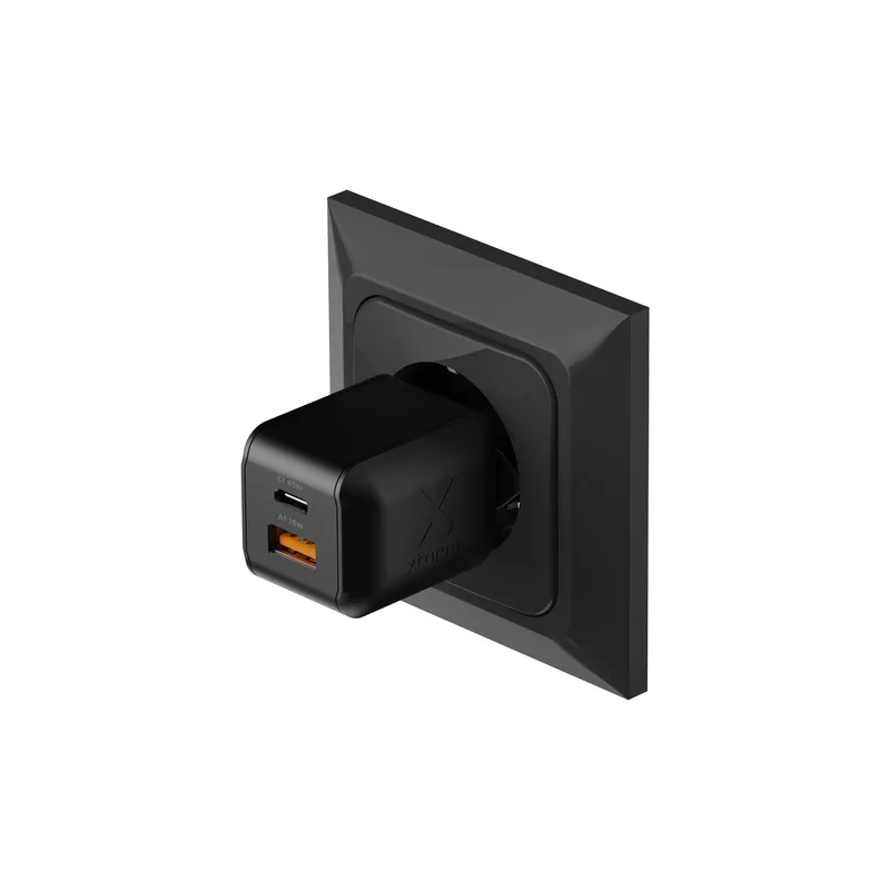 Xtorm 45W GaN3 NextGen Hemladdare USB-C/A GRS Svart - 9510373