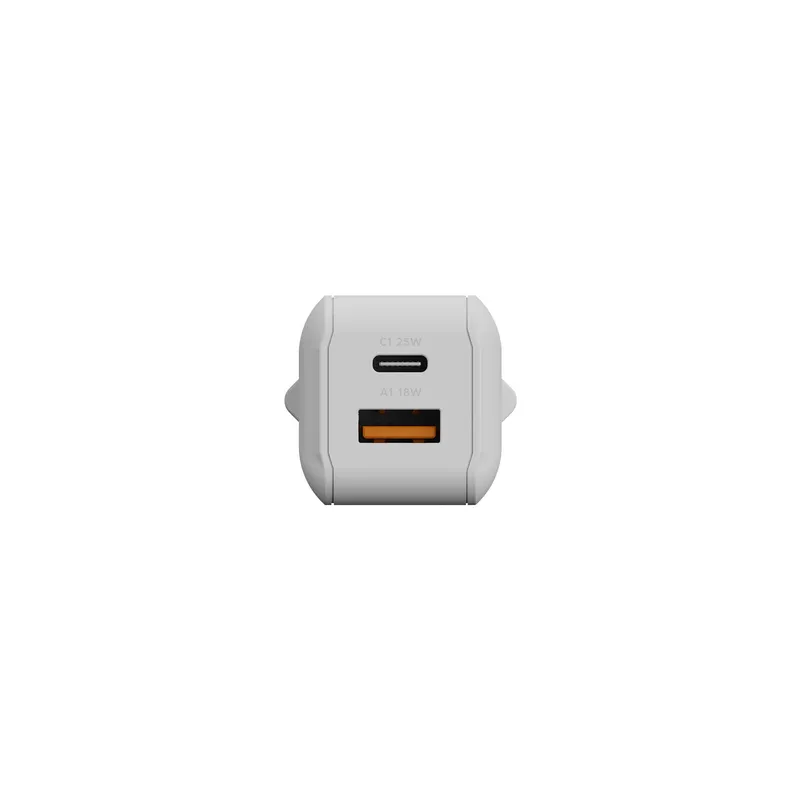 Xtorm 25W GaN3 NextGen Hemladdare USB-C/A GRS Vit - 9510370