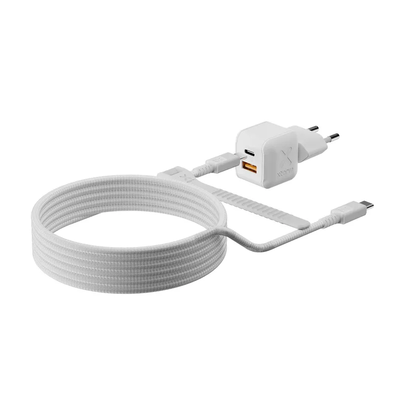 Xtorm 25W GaN3 NextGen Hemladdare USB-C/A GRS Vit - 9510370