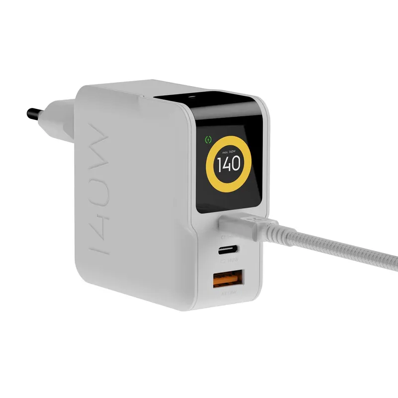 Xtorm 140W GaN3 NextGen Hemladdare USB-C/C/A GRS Vit - 9510376