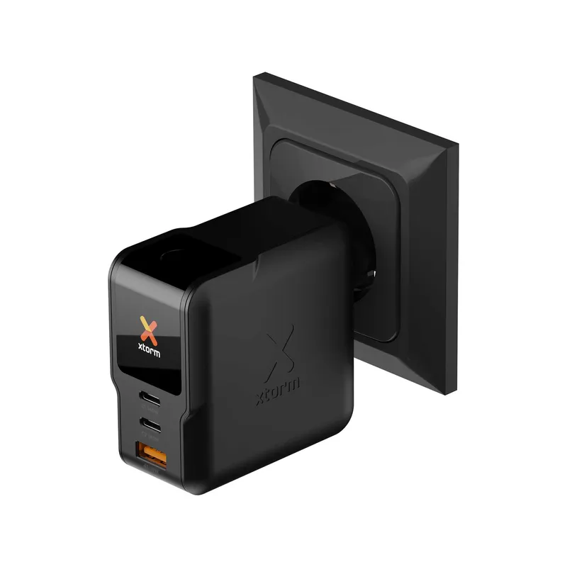 Xtorm 140W GaN3 NextGen Hemladdare USB-C/C/A GRS Svart - 9510377