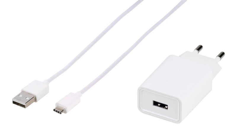 Vivanco USB Hemladdare 3A 15W + USB-C kabel Vit - 2862146