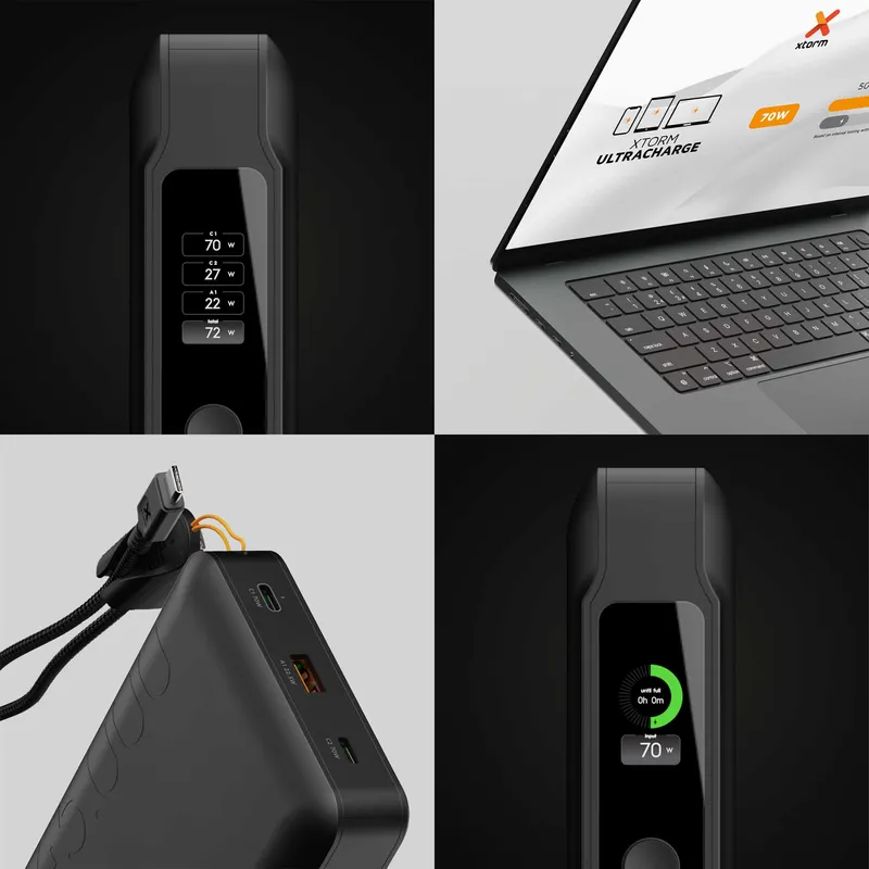 Xtorm GRS NextGen Power Bank 70W 45.000mAh USB-C/C/A Svart - 9510368