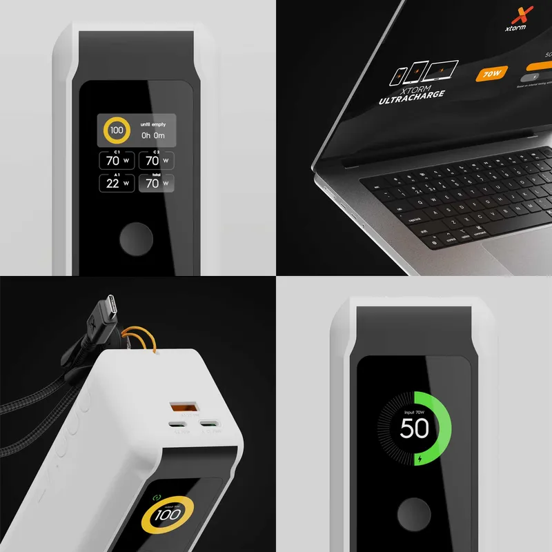 Xtorm GRS NextGen Power Bank 70W 27.000mAh USB-C/C/A Vit - 9510362