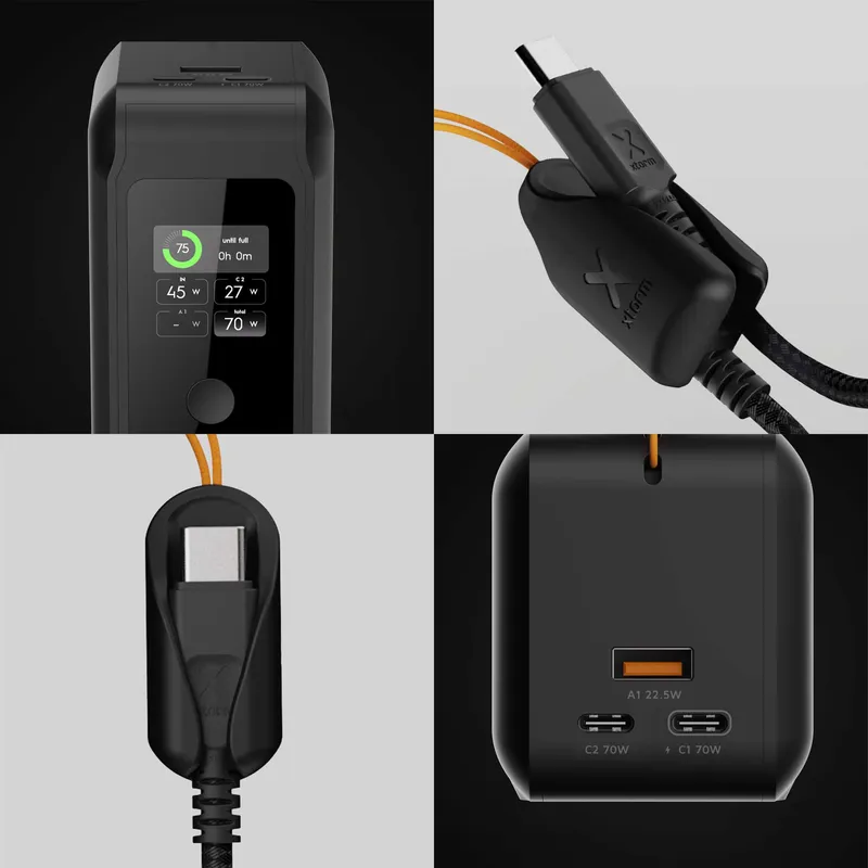Xtorm GRS NextGen Power Bank 70W 27.000mAh USB-C/C/A Svart - 9510363