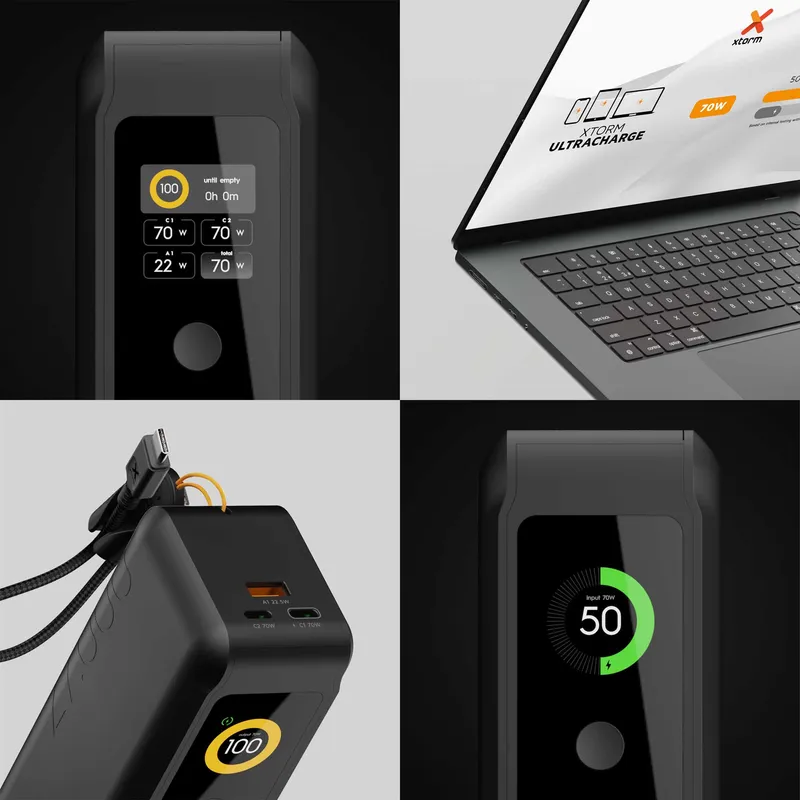 Xtorm GRS NextGen Power Bank 70W 27.000mAh USB-C/C/A Svart - 9510363