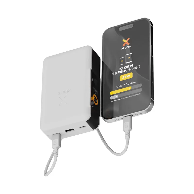 Xtorm GRS NextGen Power Bank 35W 20.000mAh USB-C/C/A Vit - 9510359