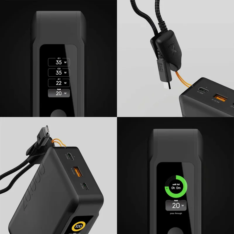 Xtorm GRS NextGen Power Bank 35W 20.000mAh USB-C/C/A Svart - 9510360