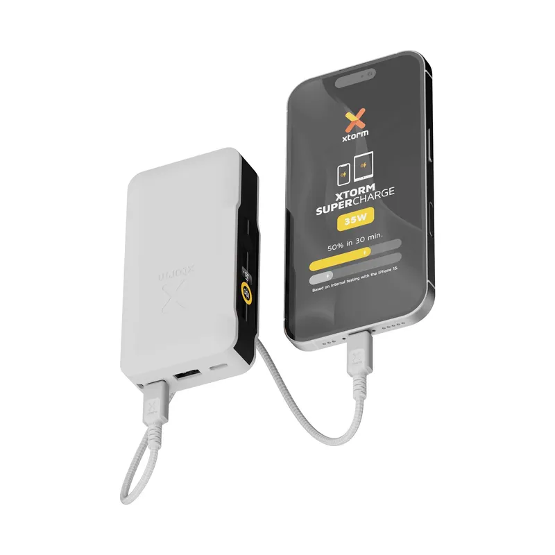Xtorm GRS NextGen Power Bank 35W 10.000mAh USB-C/C/A Vit - 9510356