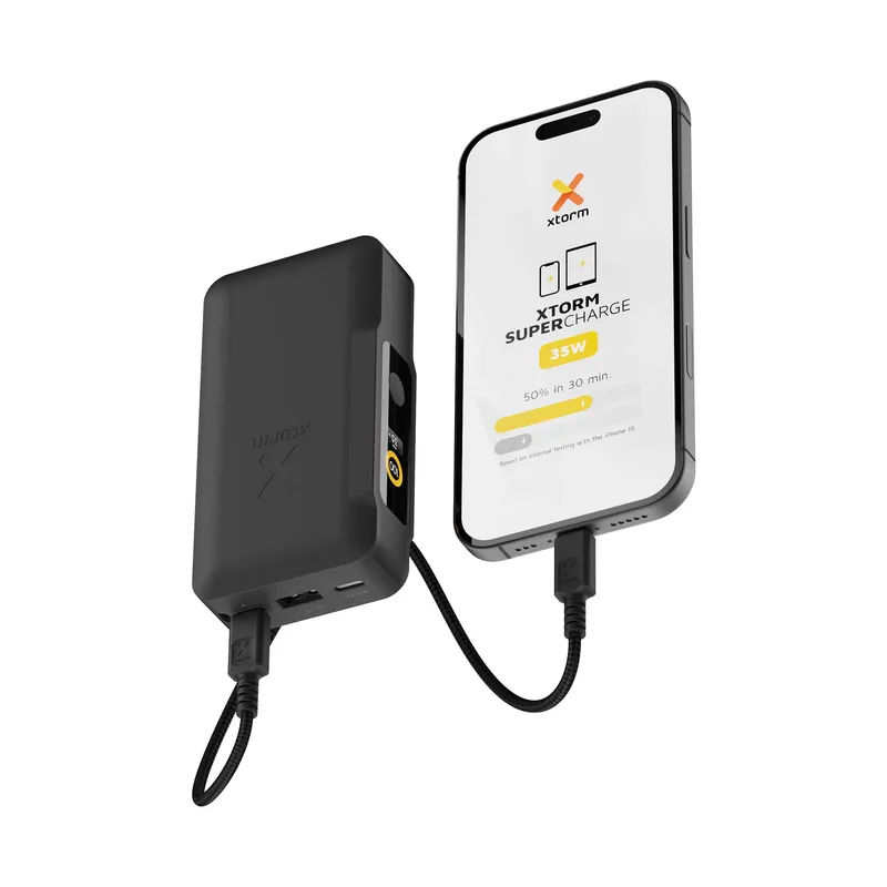 Xtorm GRS NextGen Power Bank 35W 10.000mAh USB-C/C/A Svart - 9510357