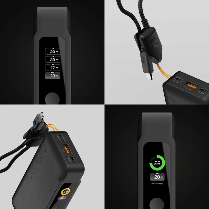 Xtorm GRS NextGen Power Bank 35W 10.000mAh USB-C/C/A Svart - 9510357