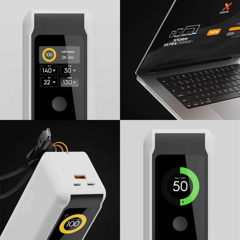 Xtorm GRS NextGen Power Bank 140W 27.000mAh USB-C/C/A Vit - 9510365