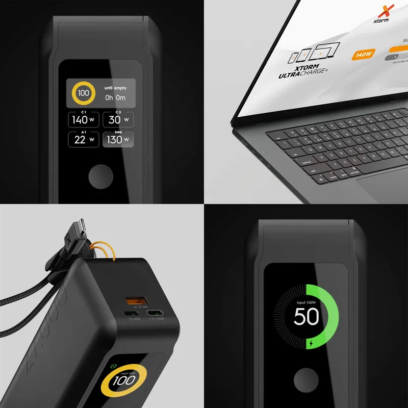Xtorm GRS NextGen Power Bank 140W 27.000mAh USB-C/C/A Svart - 9510366