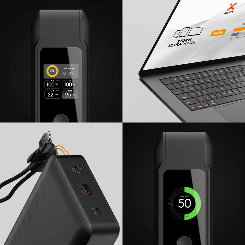 Xtorm GRS NextGen Power Bank 100W 60.000mAh USB-C/C/A Svart - 9510369