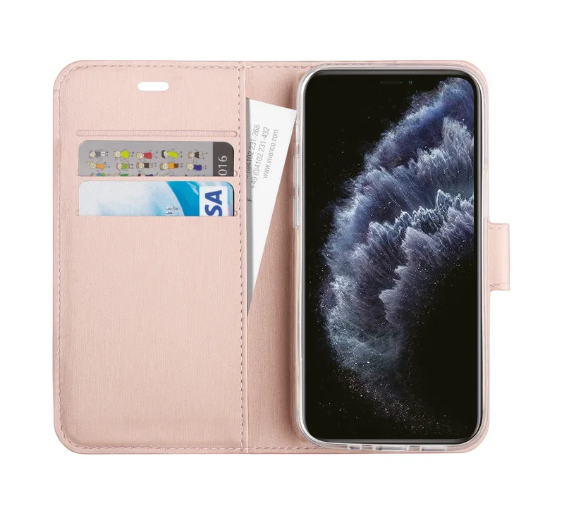 Vivanco Classic Plånboksfodral iPhone 12 mini Rosa - 2862158
