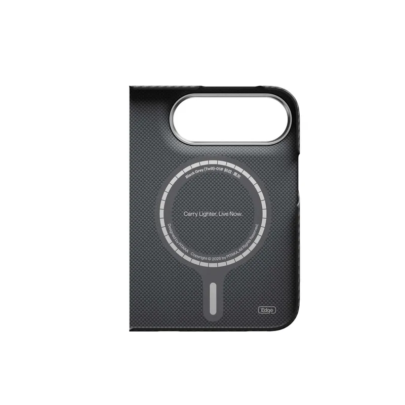 Pitaka Edge MagSafe Bak+Gångjärn Fodral Apple iPhone Duo Svart/Grå - 5436940