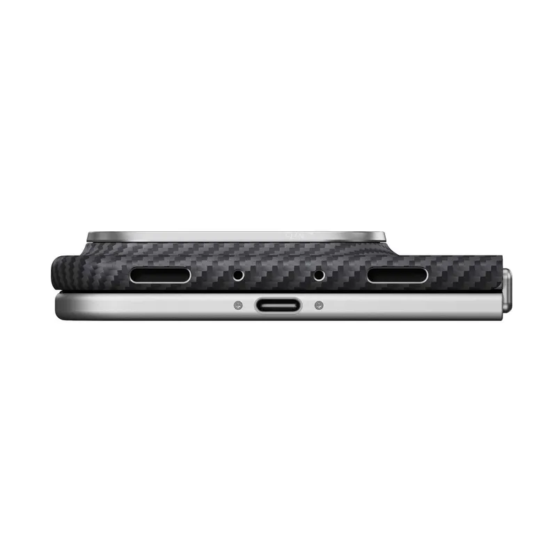 Pitaka Edge MagSafe Bak+Gångjärn Fodral Apple iPhone Duo Svart/Grå - 5436940