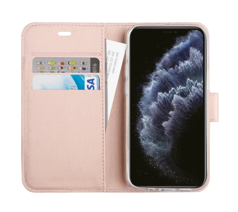 Vivanco Classic Plånboksfodral iPhone 12 Pro Max Rosa - 2862164