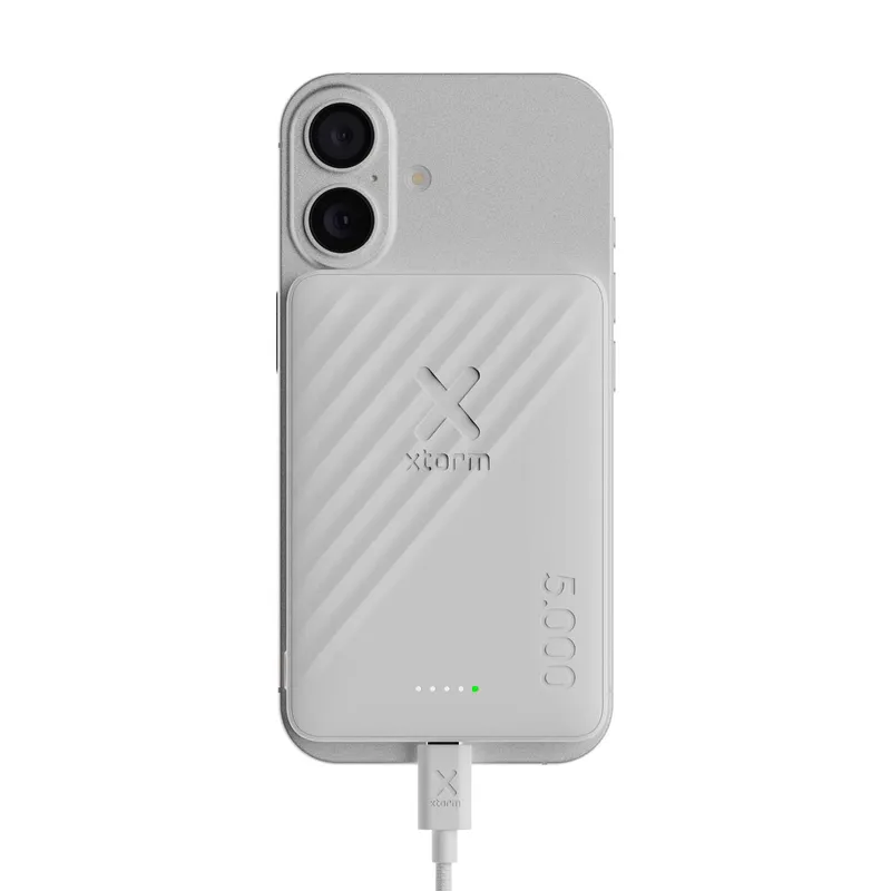 Xtorm Magnetisk Trådlös 15W Power Bank USB-C 5.000mAh Ice - 9510325