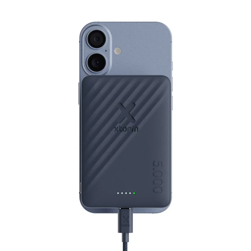 Xtorm Magnetisk Trådlös 15W Power Bank USB-C 5.000mAh Blå - 9510327
