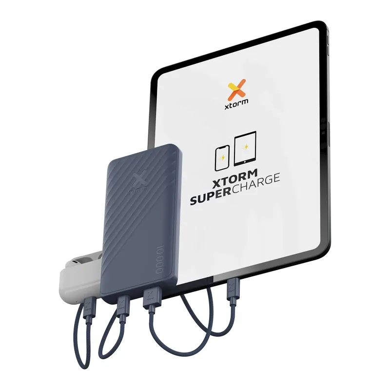 Xtorm Power Bank 10.000mAh 20W USB-C & USB-A Blå - 9510317