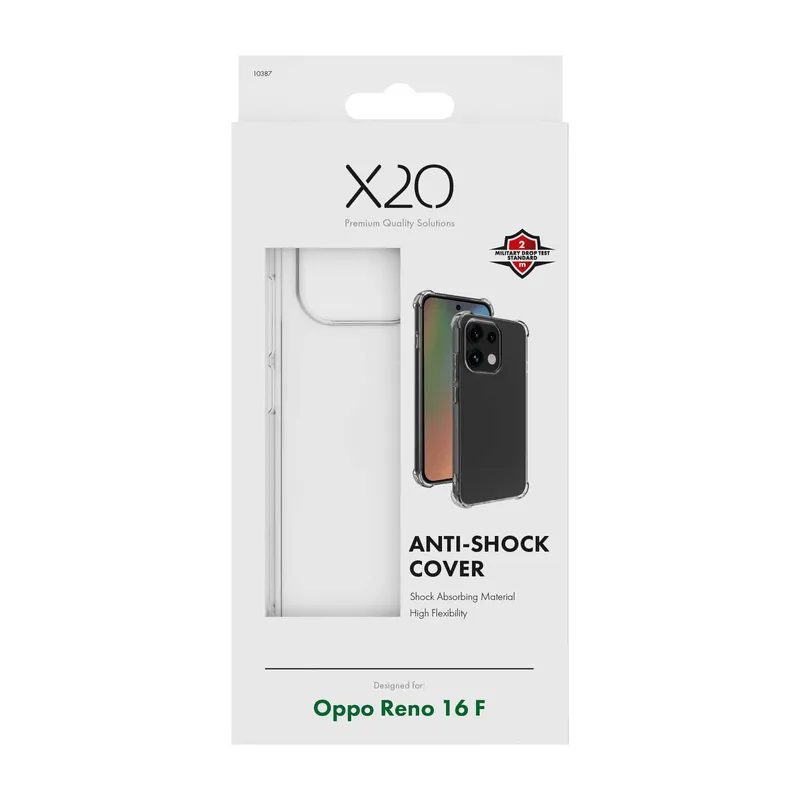 X2O Anti-Shock Skal Oppo Reno 16 F Transparent - 3410387