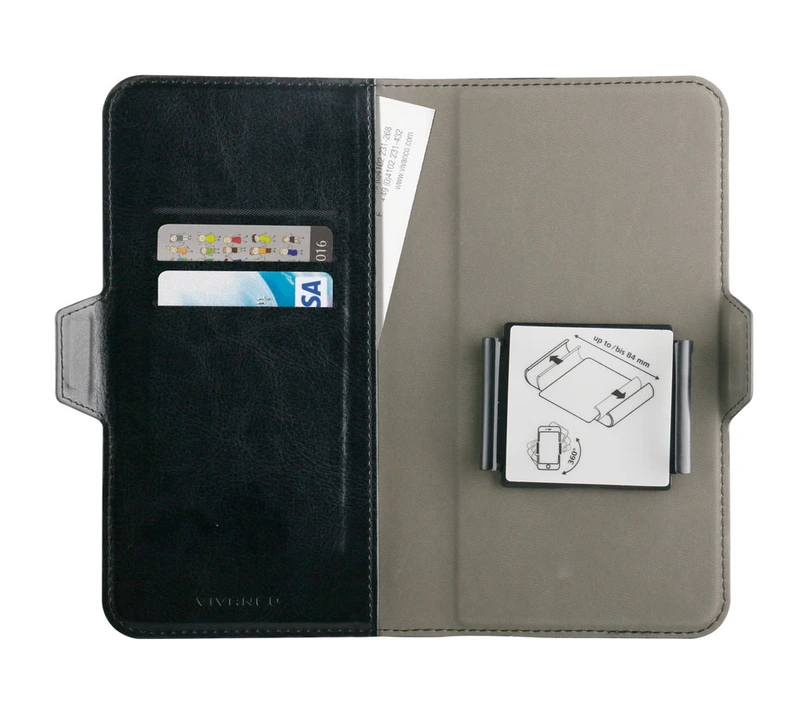 Vivanco Universal Plånboksfodral XL 3-kort Svart - 2862367