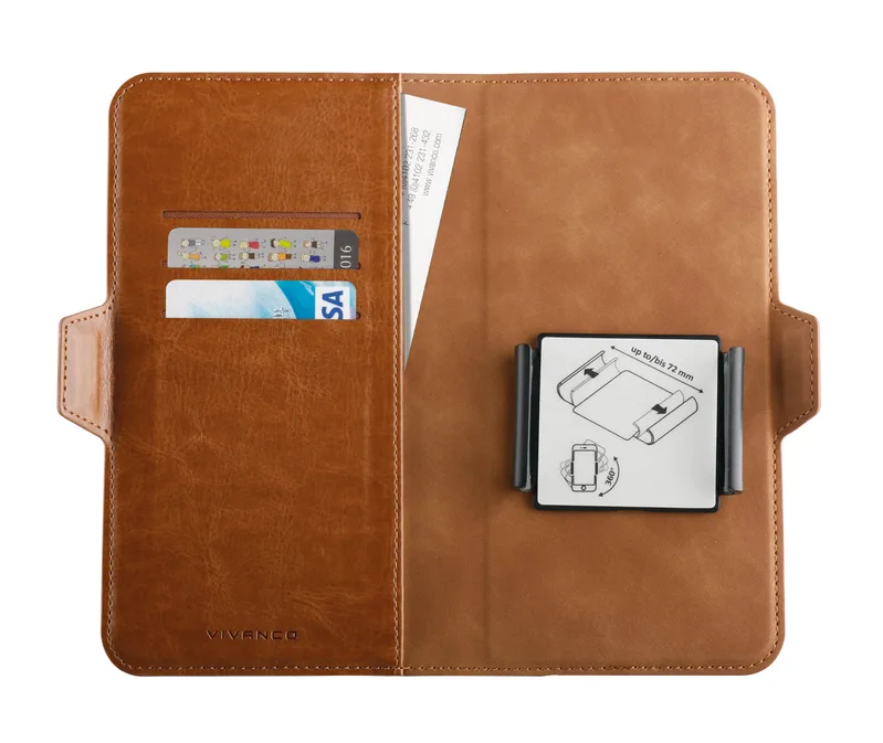 Vivanco Universal Plånboksfodral L 3-kort Brun - 2862371