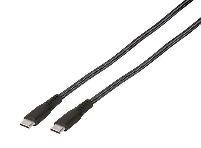 Vivanco Longlife USB-C/C 2.0 kabel 0.5m Svart - 2862395