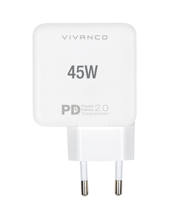 Vivanco Supersnabb 45W Dubbel Hemladdare Vit - 2863197