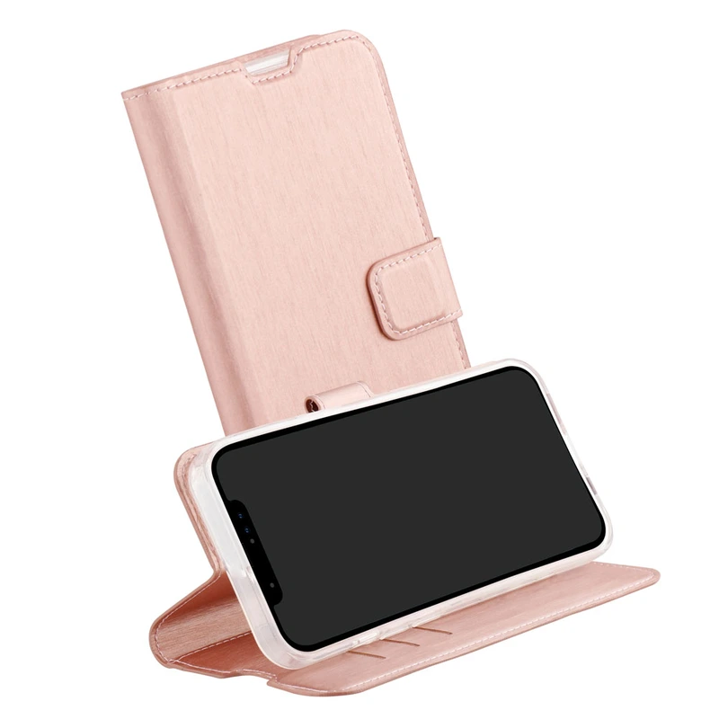 Vivanco Classic Plånboksfodral iPhone 14/13 Rosa Guld - 2863457