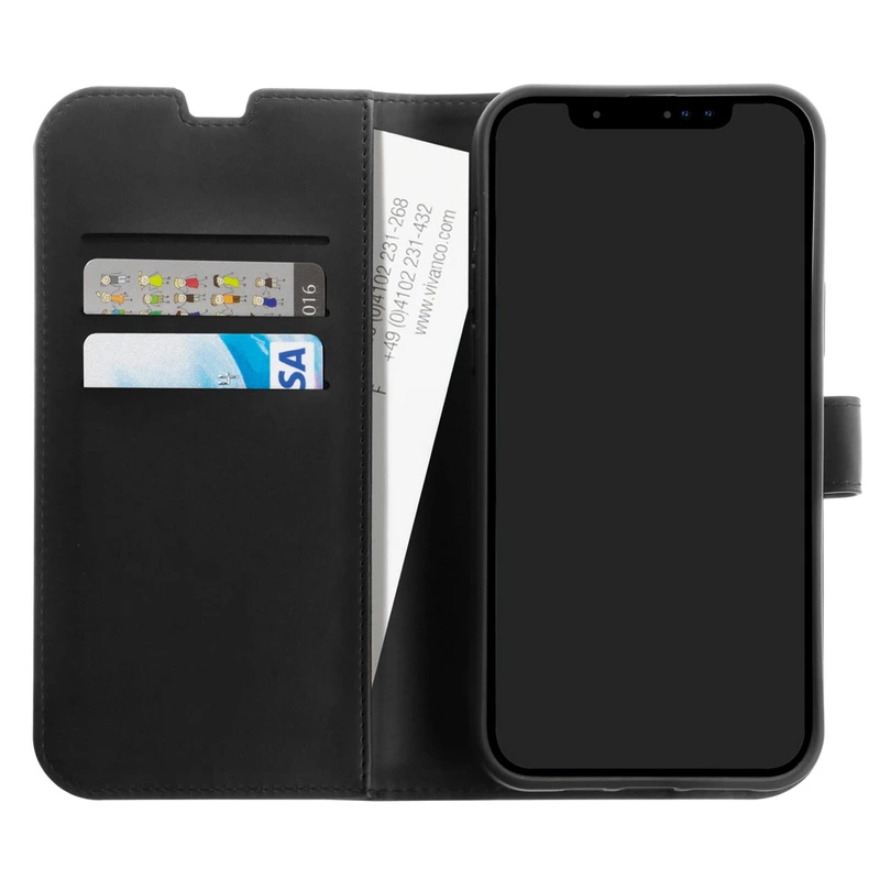 Vivanco Classic Plånboksfodral iPhone 14 Pro Max Sv. - 2863505