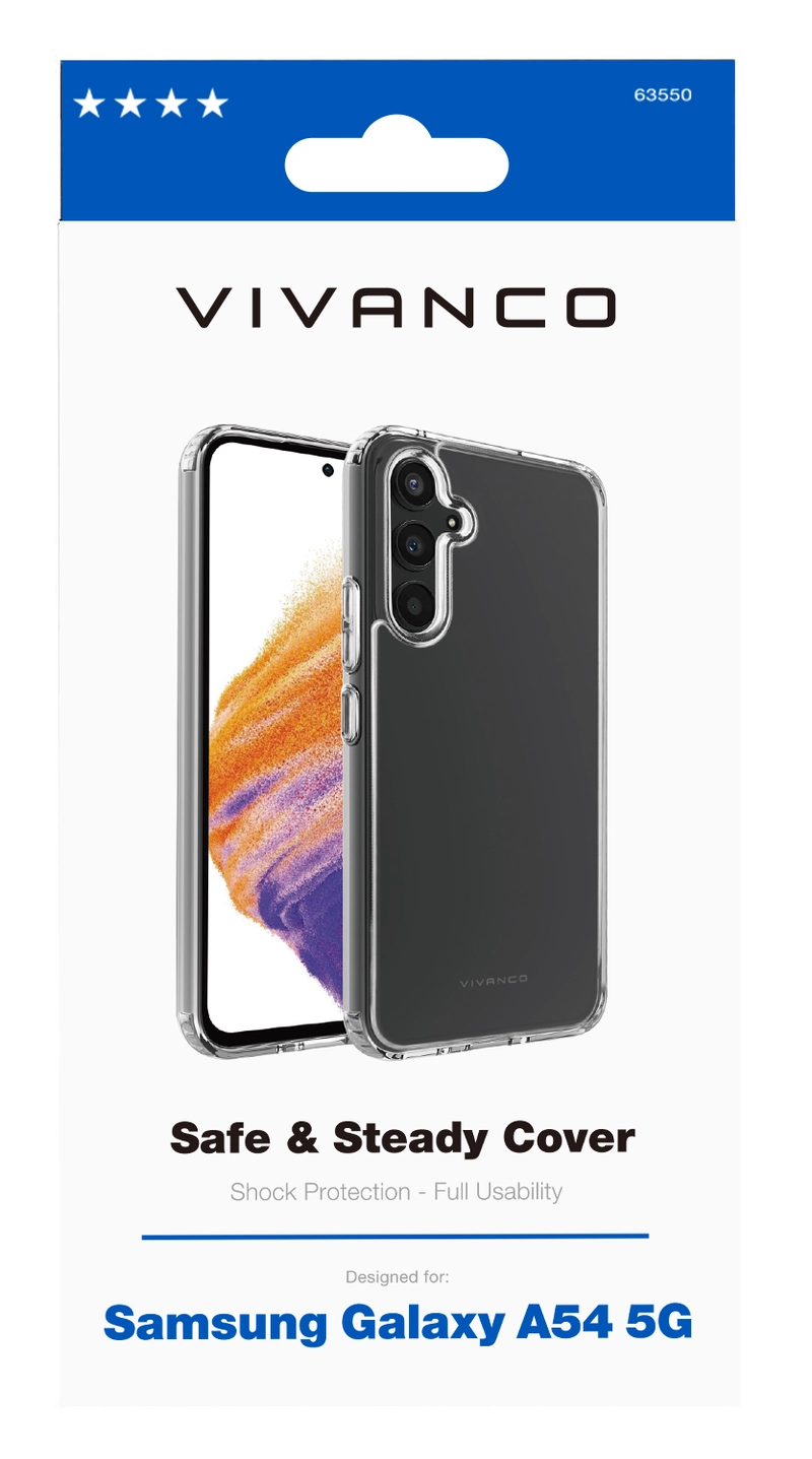 Vivanco Safe & Steady skal Galaxy A54 5G Transp. - 2863550