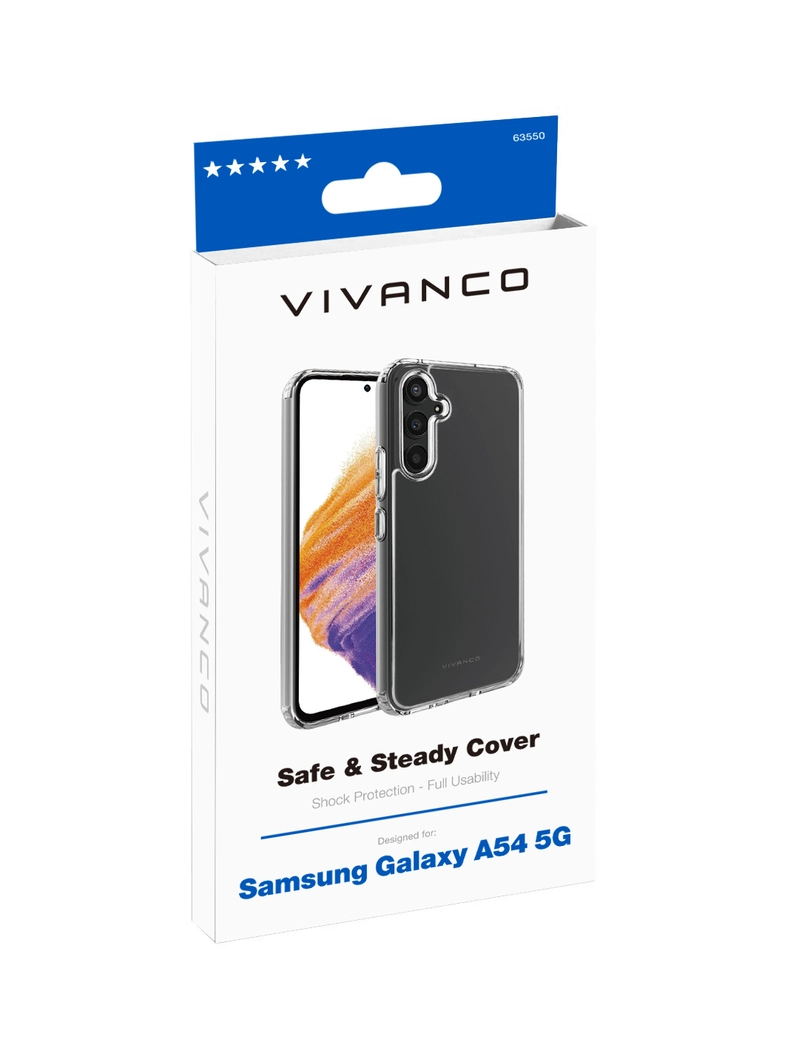 Vivanco Safe & Steady skal Galaxy A54 5G Transp. - 2863550