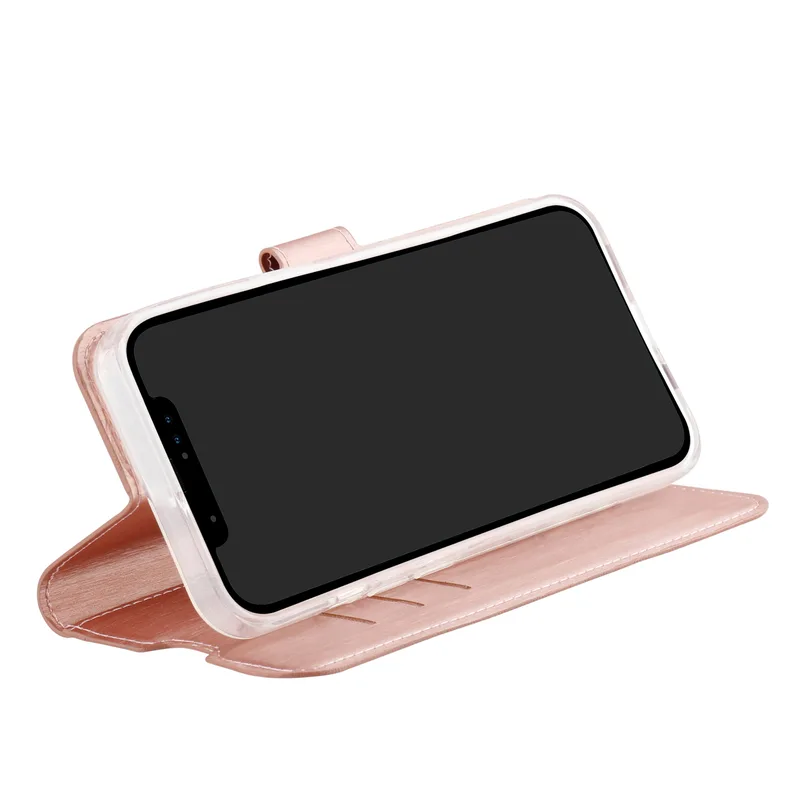 Vivanco Classic Plånboksfodral iPhone 15 Pro Rosa Guld - 2863905