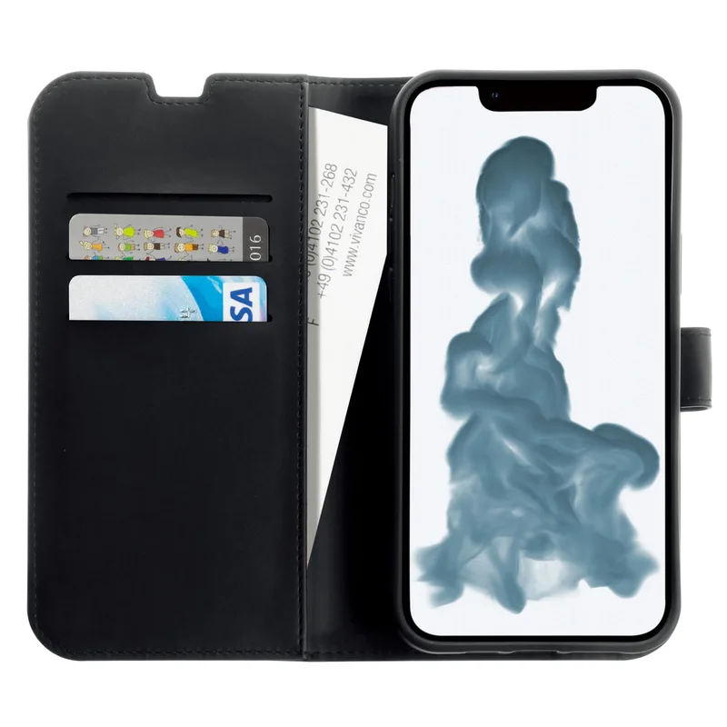 Vivanco Classic Plånboksfodral iPhone 15 Plus Svart - 2863915