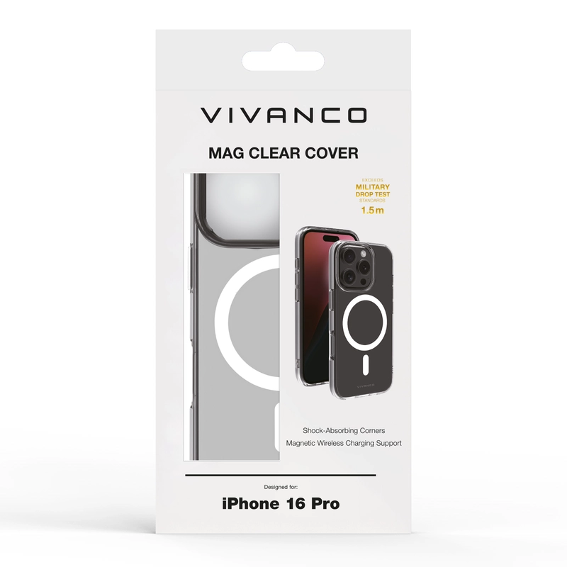 Vivanco Mag Clear skal iPhone 16 Pro Transparent - 2864256