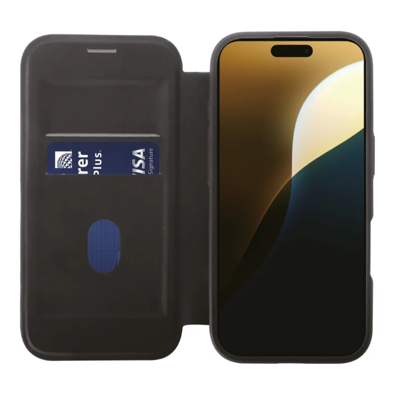 Vivanco Mag Wallet Plånboksfodral iPhone 16 Pro Max Svart - 2864262