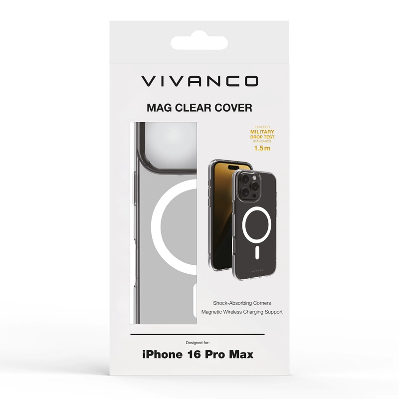 Vivanco Mag Clear skal iPhone 16 Pro Max Transparent - 2864263