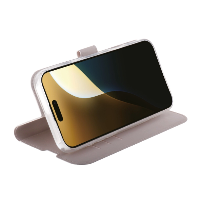 Vivanco Classic Plånboksfodral iPhone 16 Pro Max Greige - 2864265