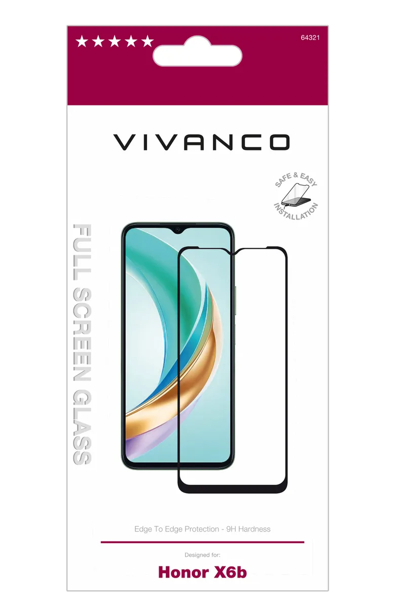 Vivanco Full Screen glas 9H Honor X6b 5G - 2864321