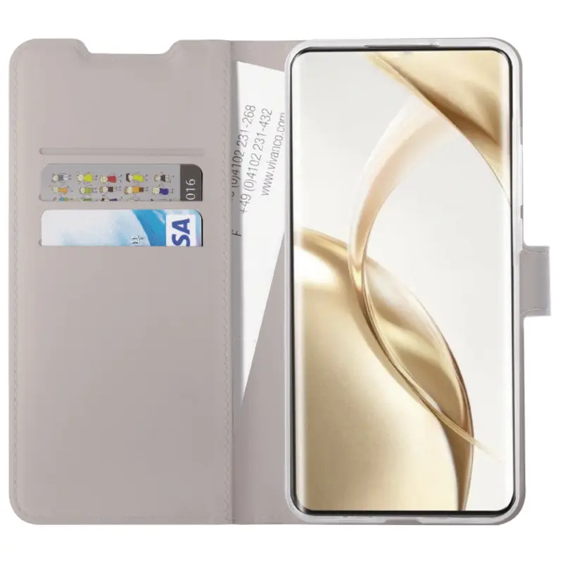 Vivanco Classic Plånboksfodral Galaxy S24 FE 5G Greige - 2864353