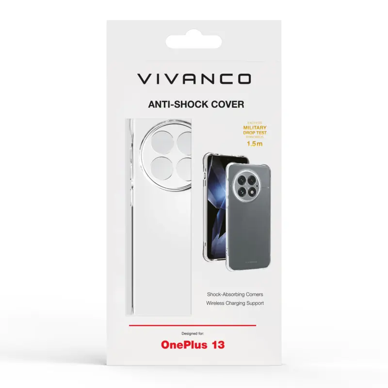 Vivanco Anti-Shock skal OnePlus 13 5G Transparent - 2864457