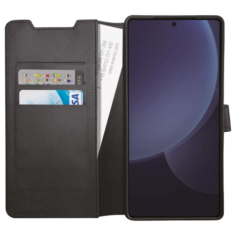 Vivanco Classic Plånboksfodral Samsung Galaxy S25 Ultra Svart - 2864504
