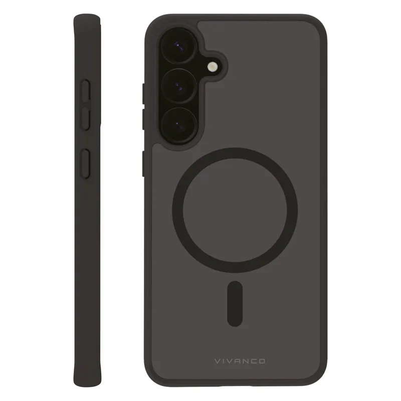 Vivanco Mag Pro Cover Samsung Galaxy S25+ Transparent/Svart - 2864508