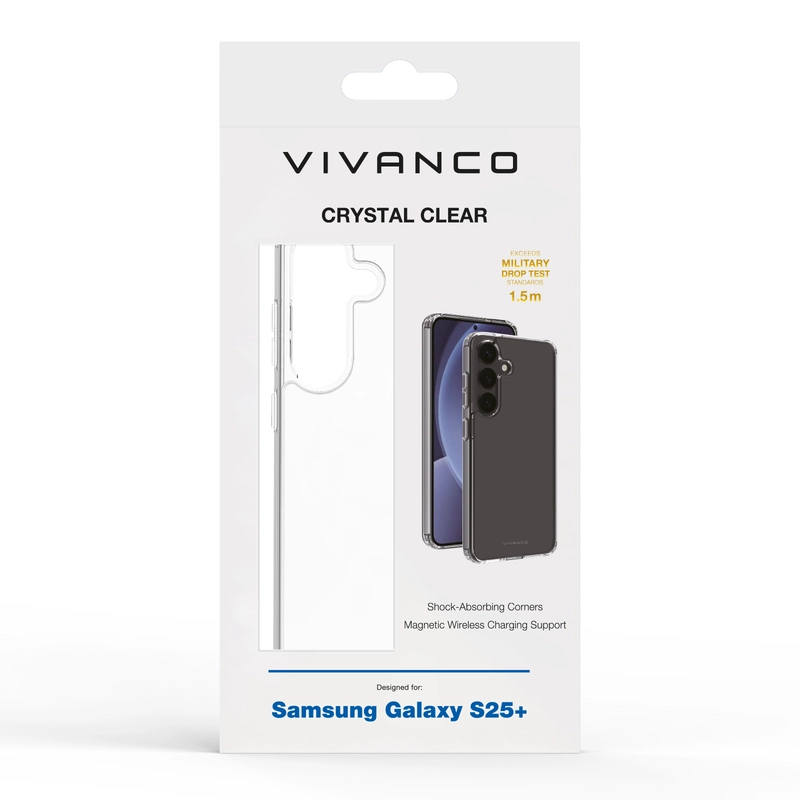 Vivanco Crystal Clear skal Samsung Galaxy S25+ Transparent - 2864509