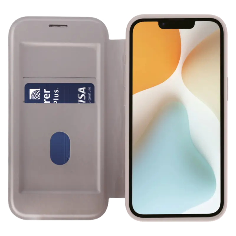 Vivanco Mag Wallet Plånboksfodral Apple Apple iPhone 17e/16e Greige - 2864529