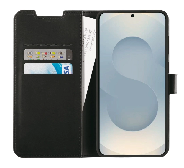 Vivanco Classic Plånboksfodral Samsung Galaxy S25 Edge Svart - 2864561